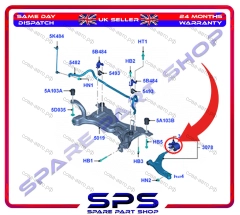 Сайлентблоки 2 шт. переднего рычага задний  Focus 2005-2011 / C-Max I-III / Kuga-I